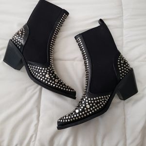 Sergio Todzi/Nasty Gal Western Studded Chelsea Boots